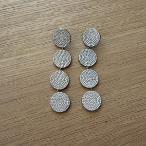 Nickho Rey - Crystal and 14K Rose Gold Plated Teggy Drop Earrings